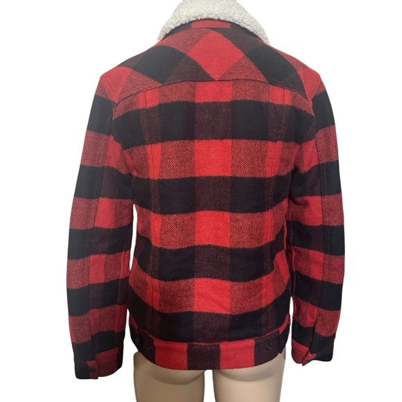 Levi's Red and Black Checkered Sherpa Jacket - Picture 2 of 7